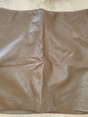 Zara faux leather skirt like new, mini brown size XS
