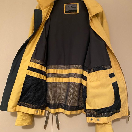 4 YOU men's windbreaker like new, yellow, sizes L and XL