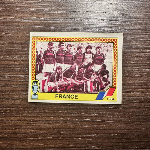 Panini Euro 1988 France 1984 Champions Team Sticker used, vintage
