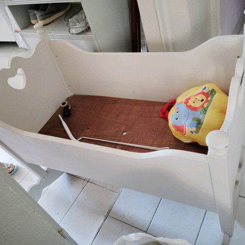 Vintage baby cot used