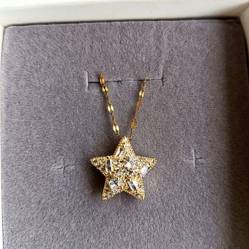 Necklace made of stainless steel in gift box with bag