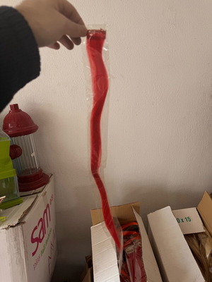 Clip-in synthetic hair extensions with clip new