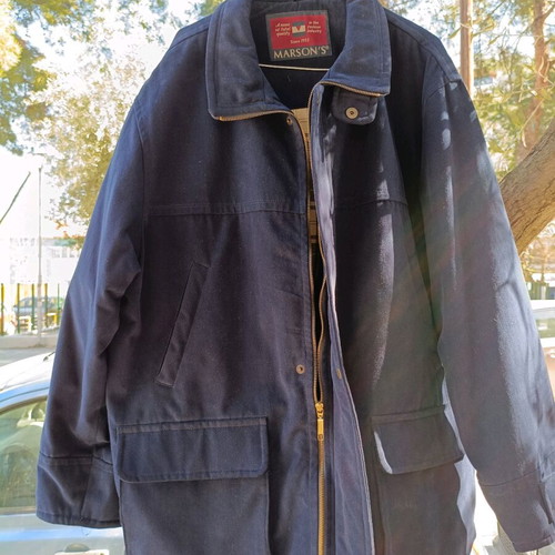 Marson's Vintage Style Men's Coat Size XXL Blue Like New