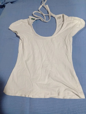 La Redoute white t-shirt used, size S