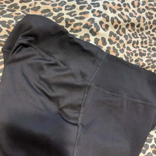 Crivit sports leggings used with calf transparency black size M