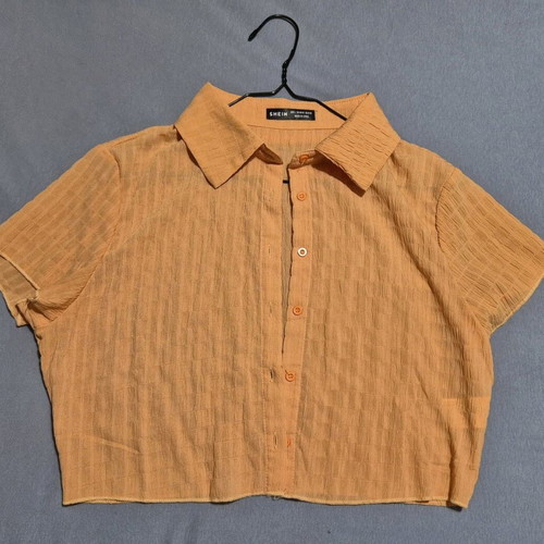 Crop shirt Shein size L orange like new