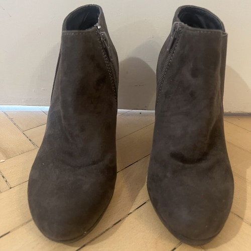 Two pairs of boots size 36, black and beige