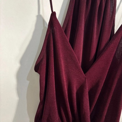 Bershka evening top like new, burgundy