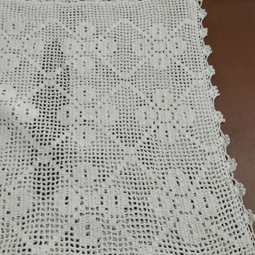Knitted pillowcase ecru like new 37x32