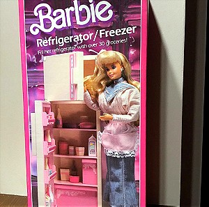Barbie Sweet Roses furniture designed Freezer Refrigerator 1987
