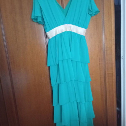 Fuego plus size evening dress no 4, emerald green
