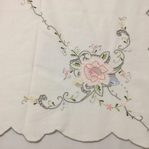 Cotton tablecloth square like new 120x120cm