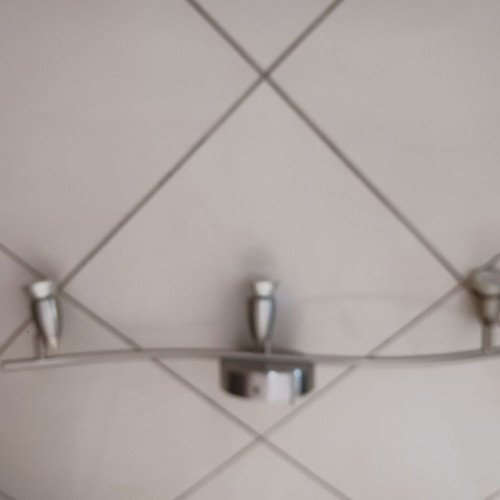 Ceiling lights like new, set of 2 with spotlights, inox color
