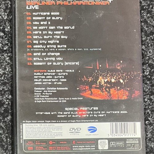 Scorpions Moment Of Glory DVD like new, rock