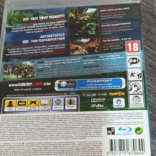 Far Cry 3 PlayStation 3 game like new