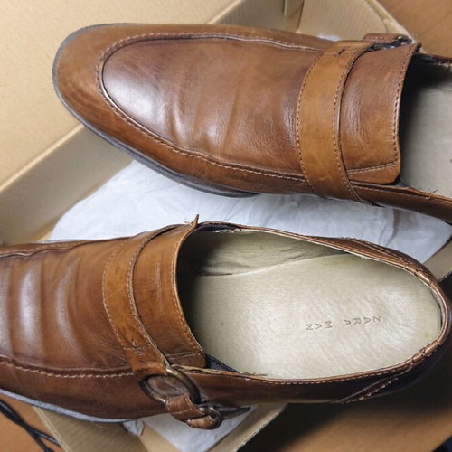 Zara men's shoes used, brown, size 44, loafers
