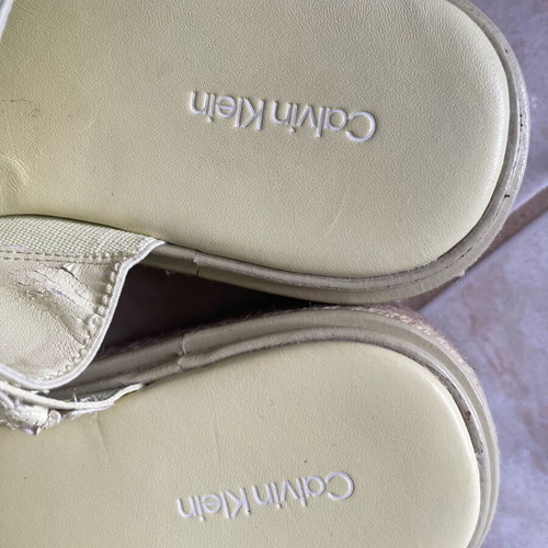 Calvin Klein flatforms like new, yellow, size 38