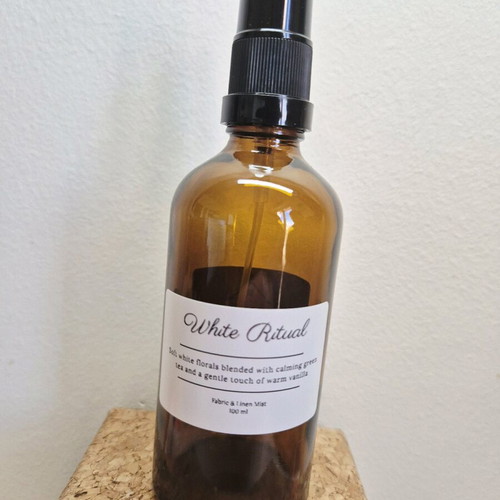 White Ritual Fabric Mist 100ml handmade fabric and room fragrance