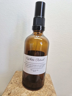 White Ritual Fabric Mist 100ml handmade fabric and room fragrance