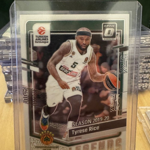 Tyrese Rice Optic Legends Panini EuroLeague Donruss 2023-2024 card new
