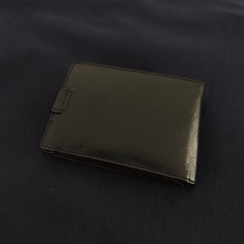Leather men's wallet new, black