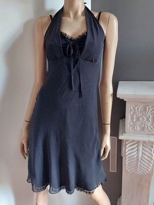 Elisa Landri vintage midi summer dress polka dots small