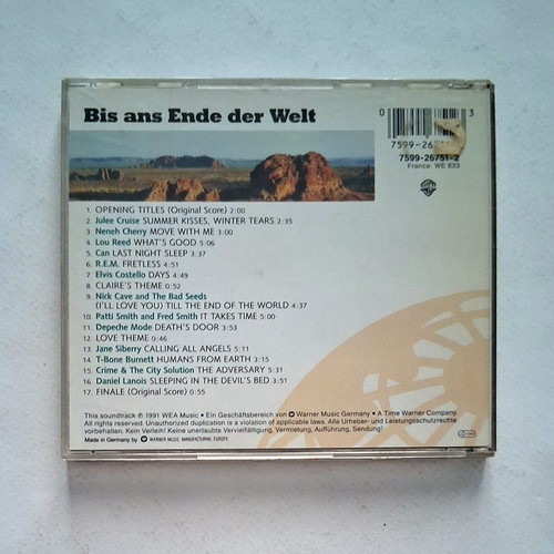 Bis Ans Ende Der Welt Soundtrack CD used, rock