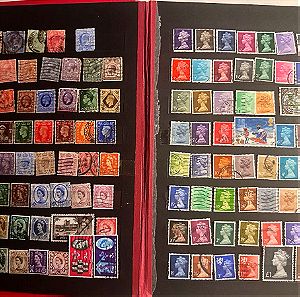 Ξενα γραμματοσημα: 500 γραμματοσημα απο Αγγλια - 130 μονα κ αλλα 370 διπλα