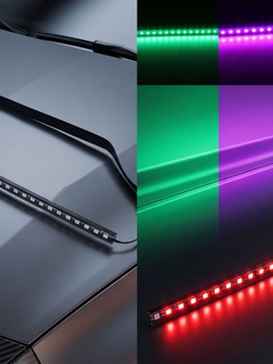Knight Rider RGB LED φωτιστική λωρίδα με τηλεχειριστήριο, 56 εκ.