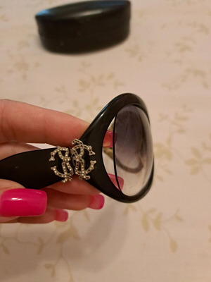 Roberto Cavalli sunglasses used, black with unique design