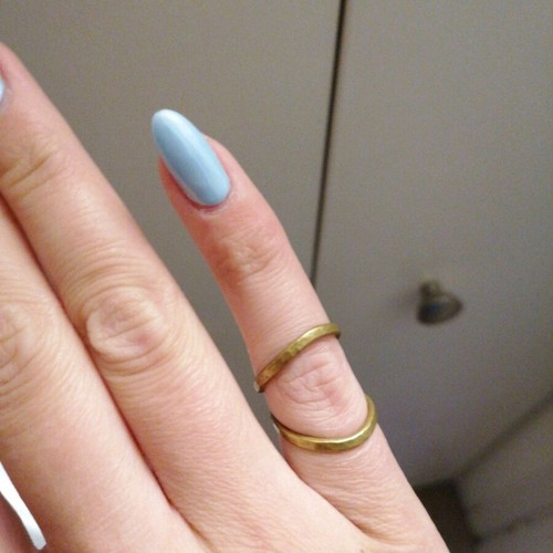 Gold-colored ring used, handmade size 17-18