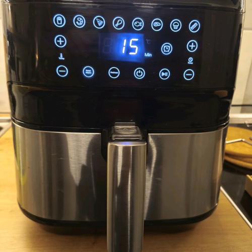Proscenic T21 Air Fryer with Removable 5.5L Basket like new, silver