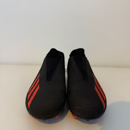 Adidas X Speedportal.3 LL FG football boots used, black and orange, size UK 10