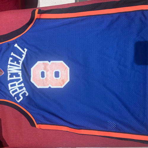 New York Knicks Sprewell jersey used