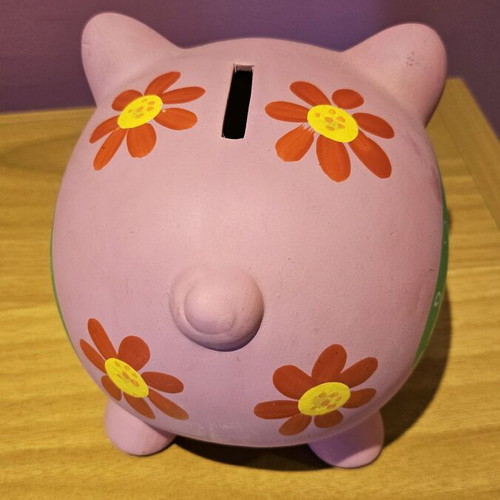 Piggy bank ceramic used without stopper