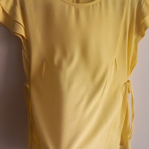 Toi & Moi women's blouse, soft yellow, size M/38/10