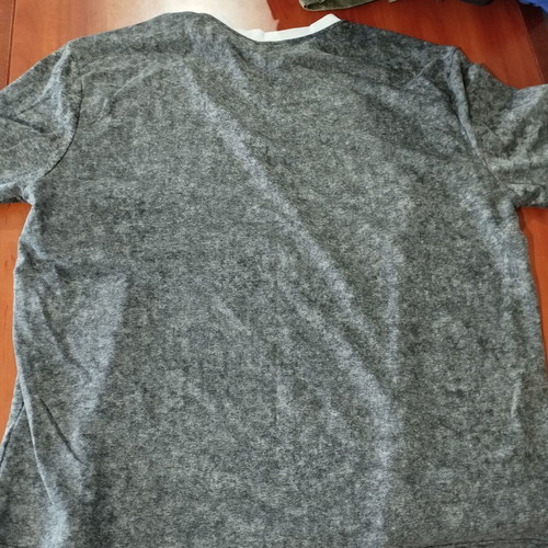 Men's t-shirt 5XL, cotton blend, white and grey