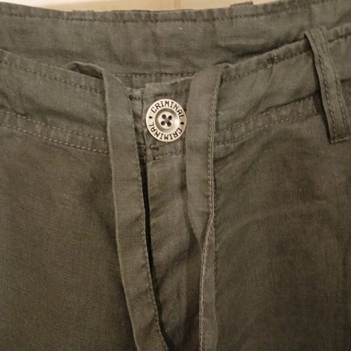 Linen black pants, Criminal clothing