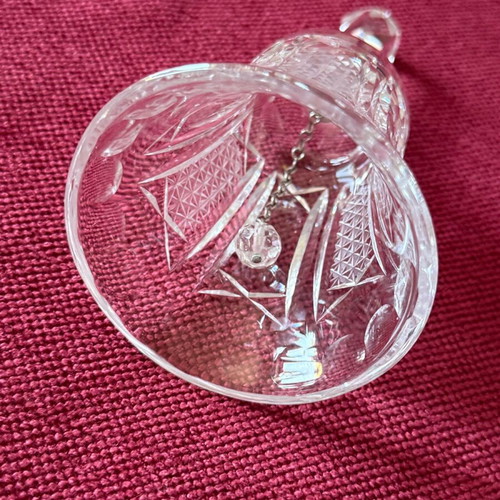 Crystal vintage bell like new, height 13cm