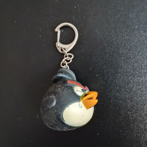 Penguin keychain with light used, multicolor