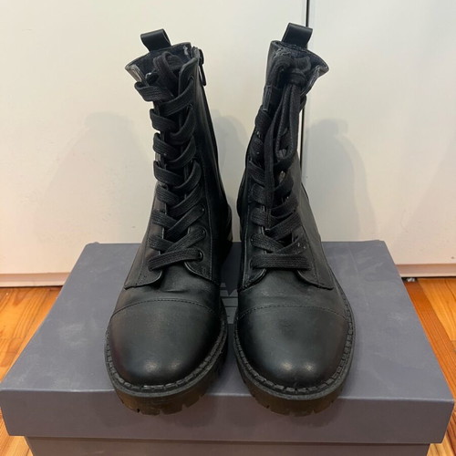 Bershka leather boots like new, black, size 37