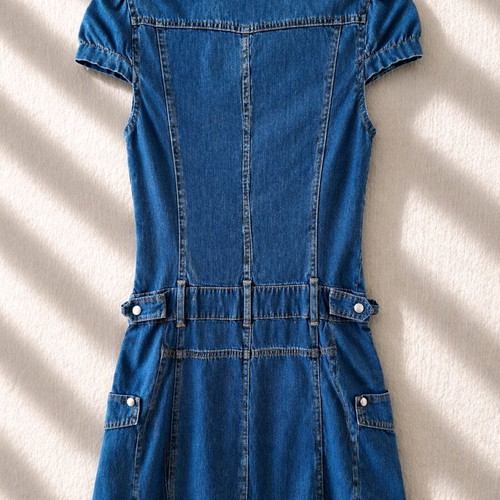 Vintage Y2K denim dress TAGG Jeans like new, fitted, blue