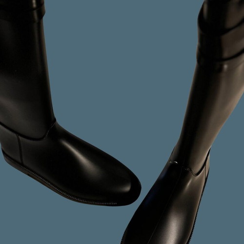 Burberry rubber rain boots women's new, size 38, black