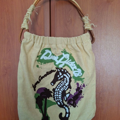 Diesel shoulder bag like new, beige with colorful floral lining