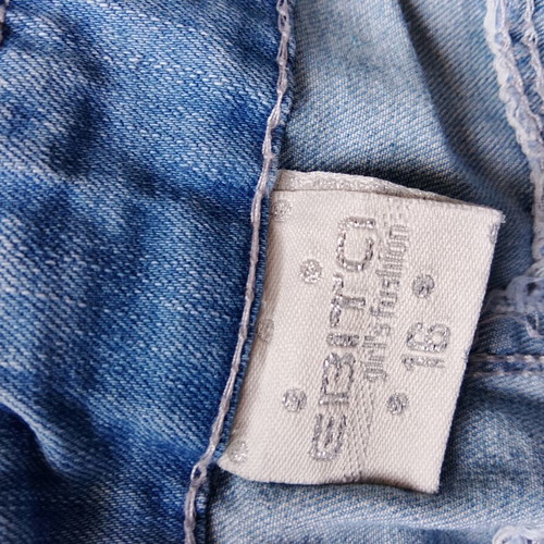 Ebita denim salopette shorts like new, blue, size XS 176 cm