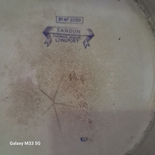 English collectible plate circa 1885