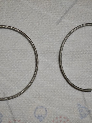 Hoop earrings used