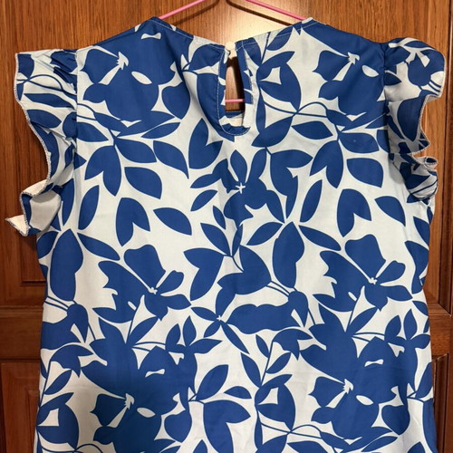 Shein dress size S like new, white and blue, airy