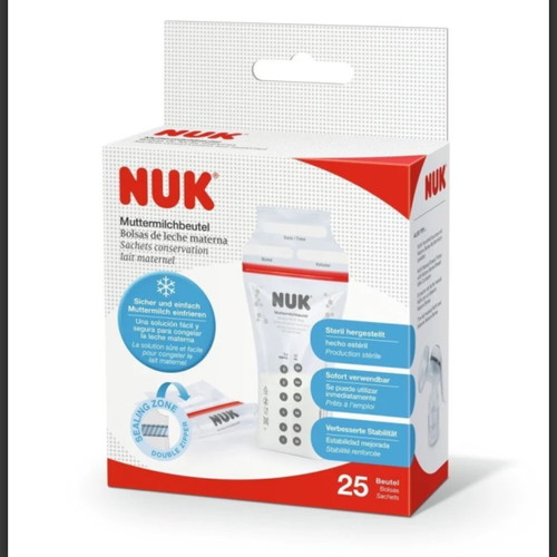 Nuk breast milk storage bags missing 3 bags
