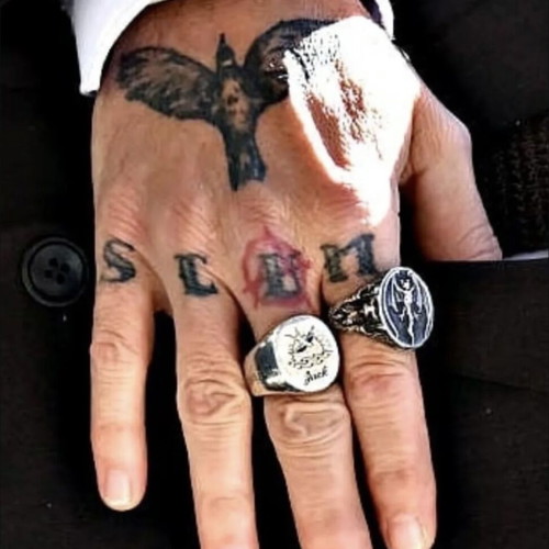 Authentic Johnny Depp Hollywood Vampires silver 925 ring like new